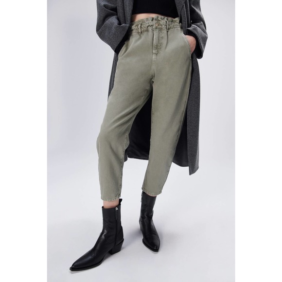 Zara Jeans Zara Baggy Paperbag Jeans High Rise Baggy Relaxed Jeans
